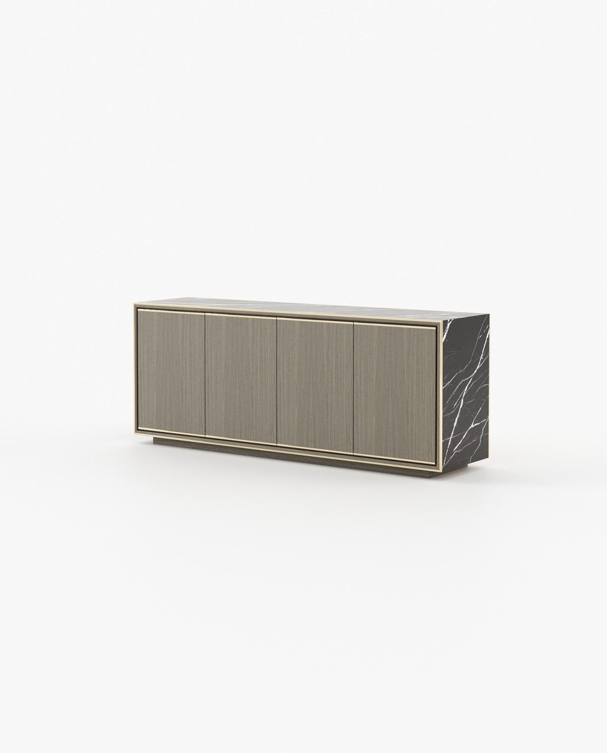 Laskasas RICK Sideboard Aged Oak Veneer Matte - Araco Interiors