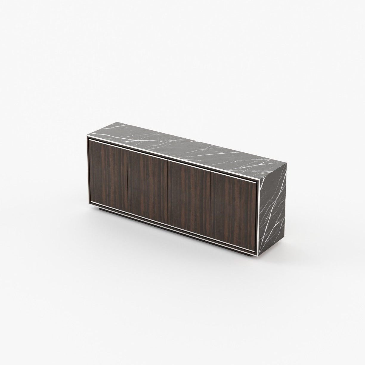 Laskasas RICK Sideboard Smoked Eucalyptus Veneer Matte - Araco Interiors