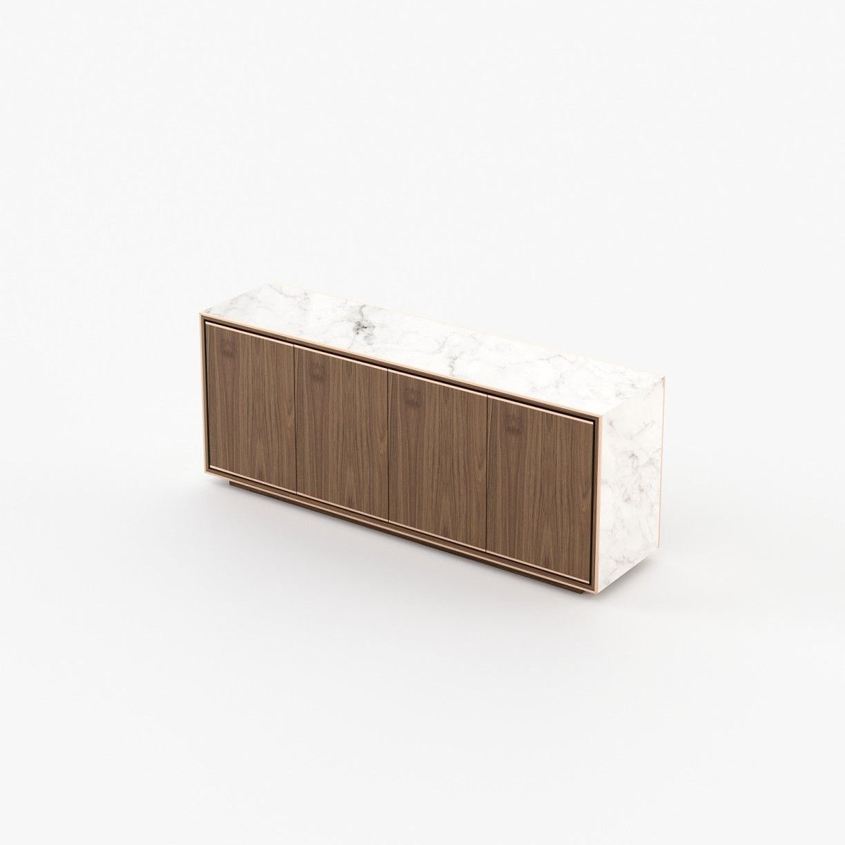 Laskasas RICK Sideboard Walnut Veneer Matte - Araco Interiors