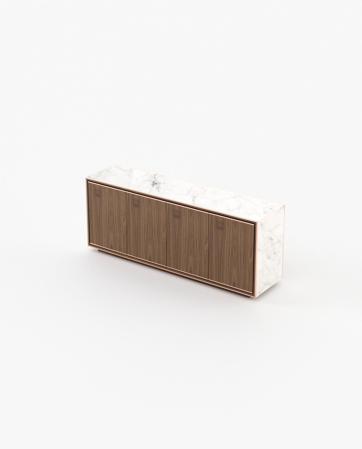 Laskasas RICK Sideboard Walnut Veneer Matte - Araco Interiors