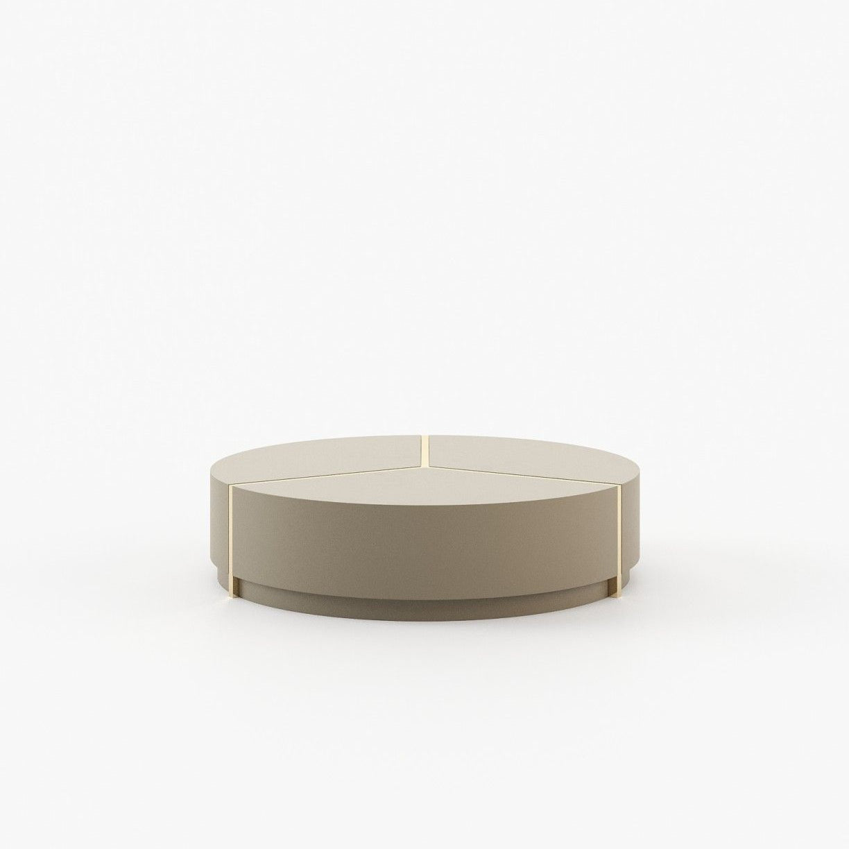 Laskasas RIGA Coffee Table Beige Grey Lacquer Matte - Araco Interiors