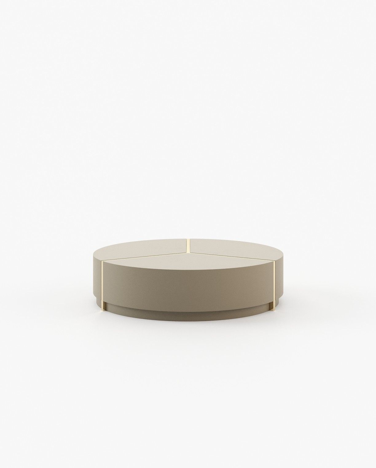 Laskasas RIGA Coffee Table Beige Grey Lacquer Matte - Araco Interiors