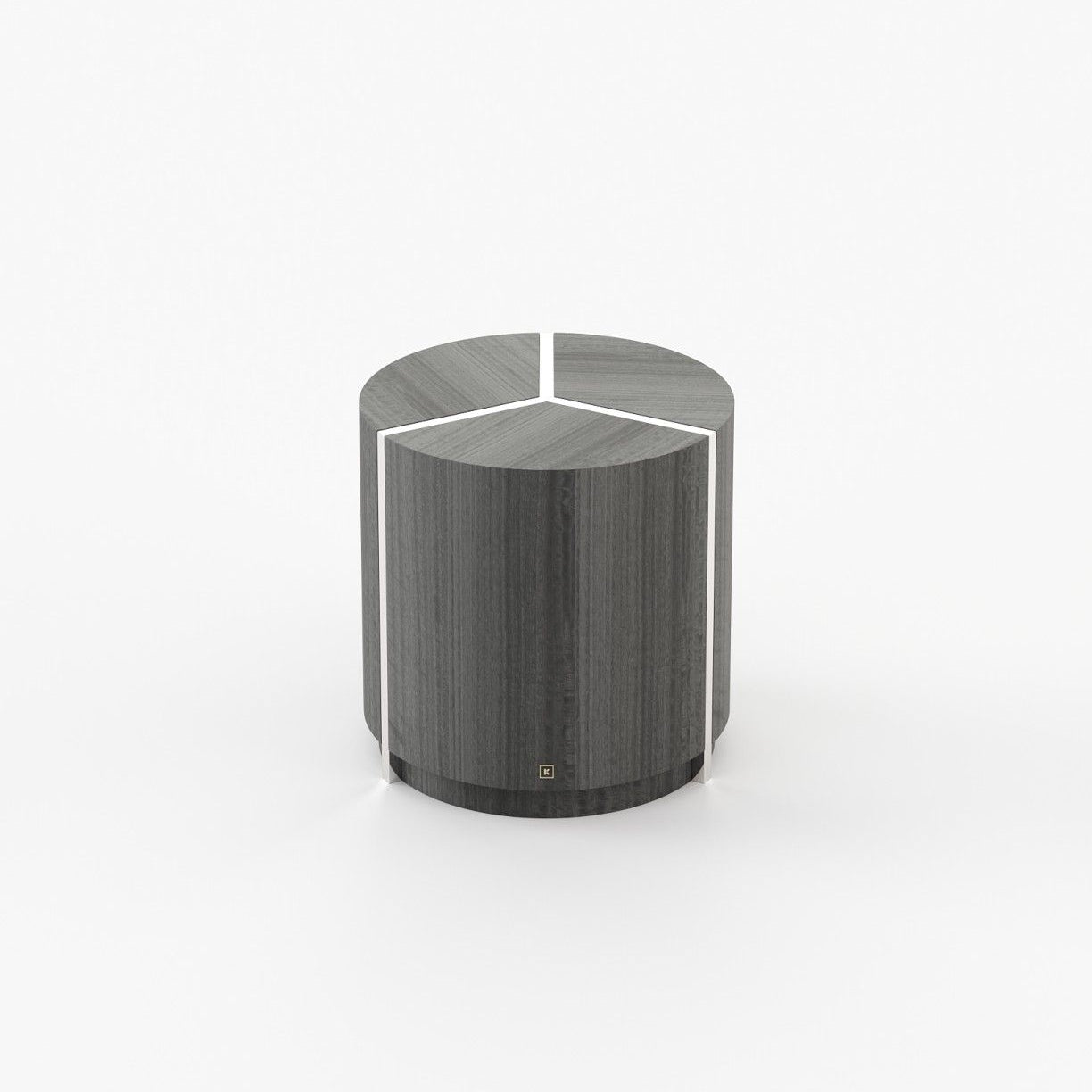 Laskasas RIGA Nest & Side Table Grey Eucalyptus Veneer Matte - Araco Interiors