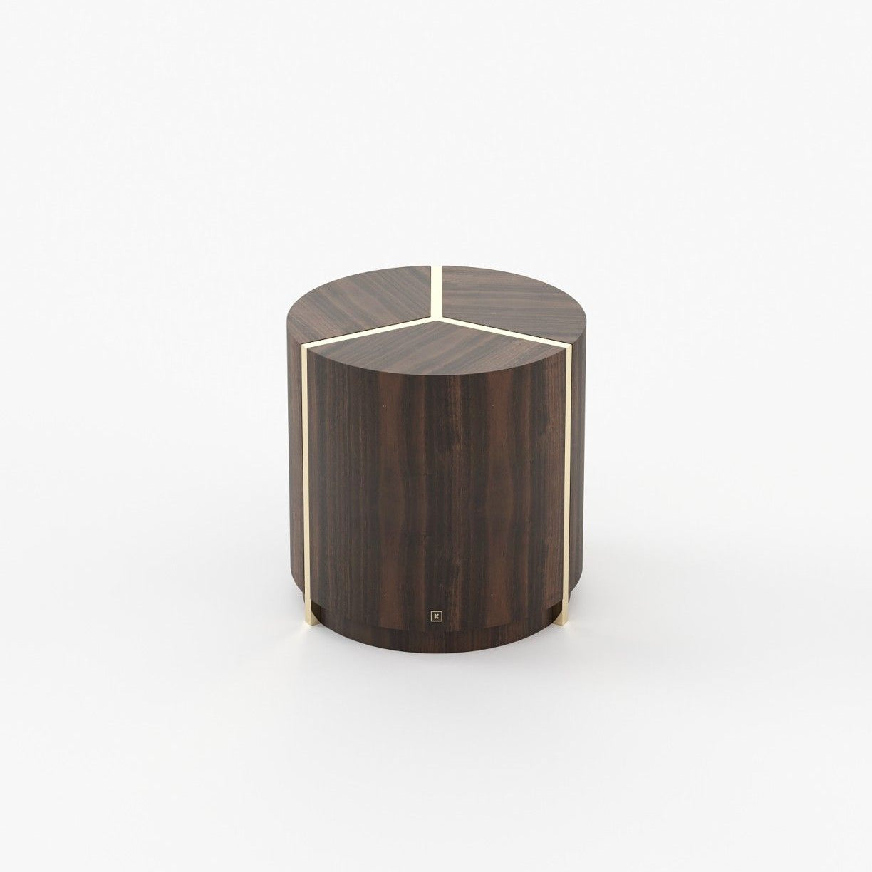 Laskasas RIGA Nest & Side Table Smoked Eucalyptus Veneer Matte - Araco Interiors