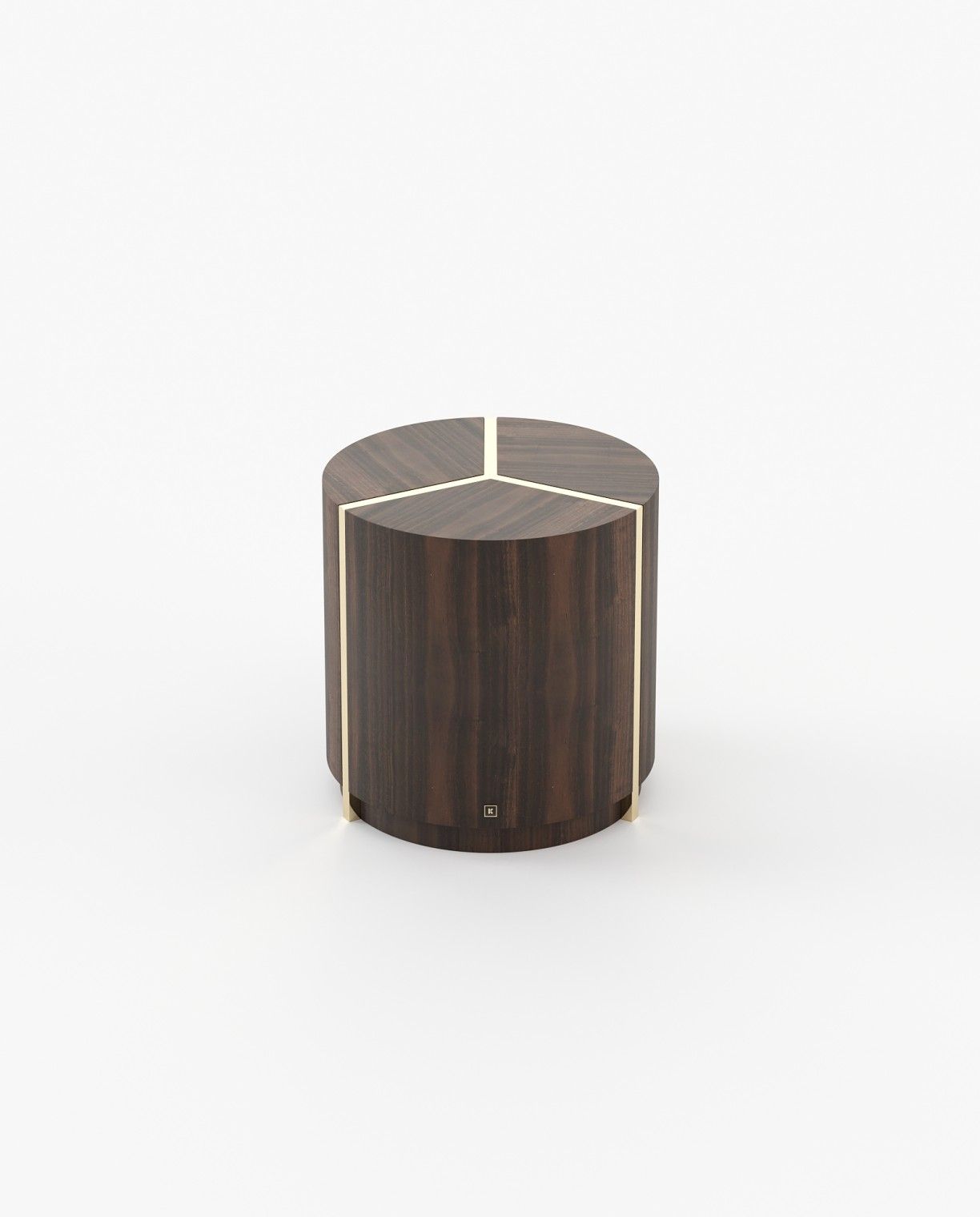 Laskasas RIGA Nest & Side Table Smoked Eucalyptus Veneer Matte - Araco Interiors