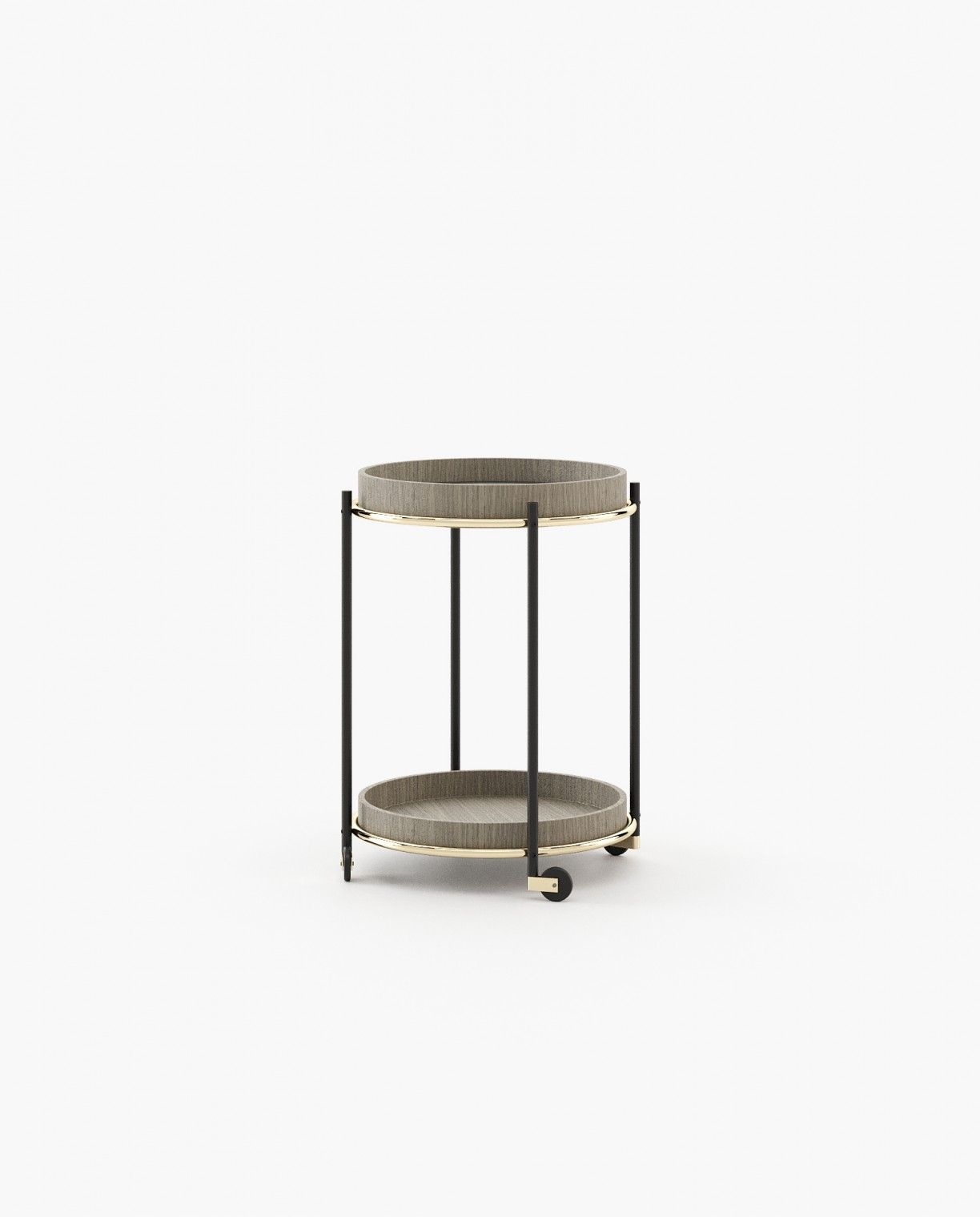 Laskasas RILEY Nest & Side Table Aged Oak Veneer Matte - Araco Interiors