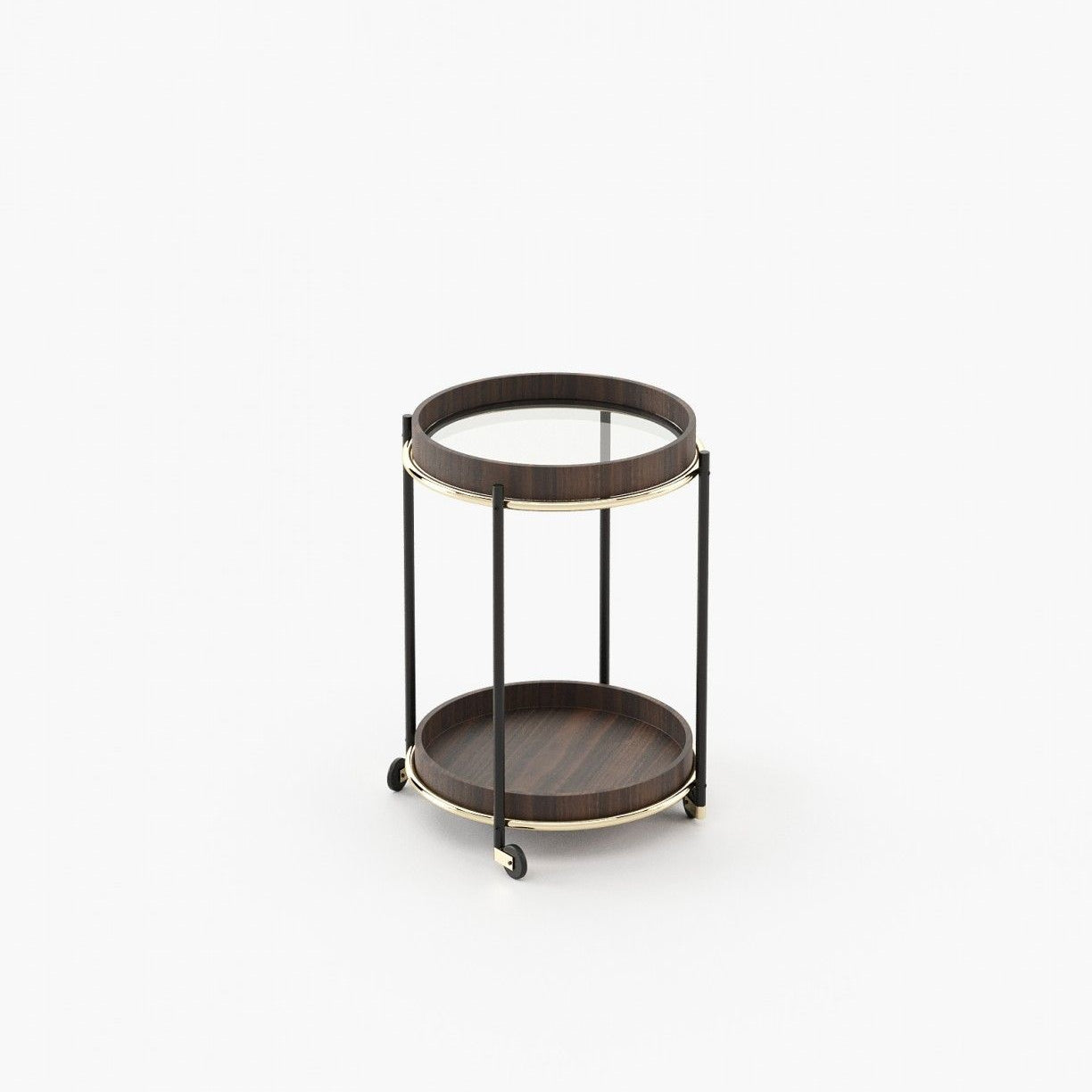 Laskasas RILEY Nest & Side Table Smoked Eucalyptus Veneer Matte - Araco Interiors