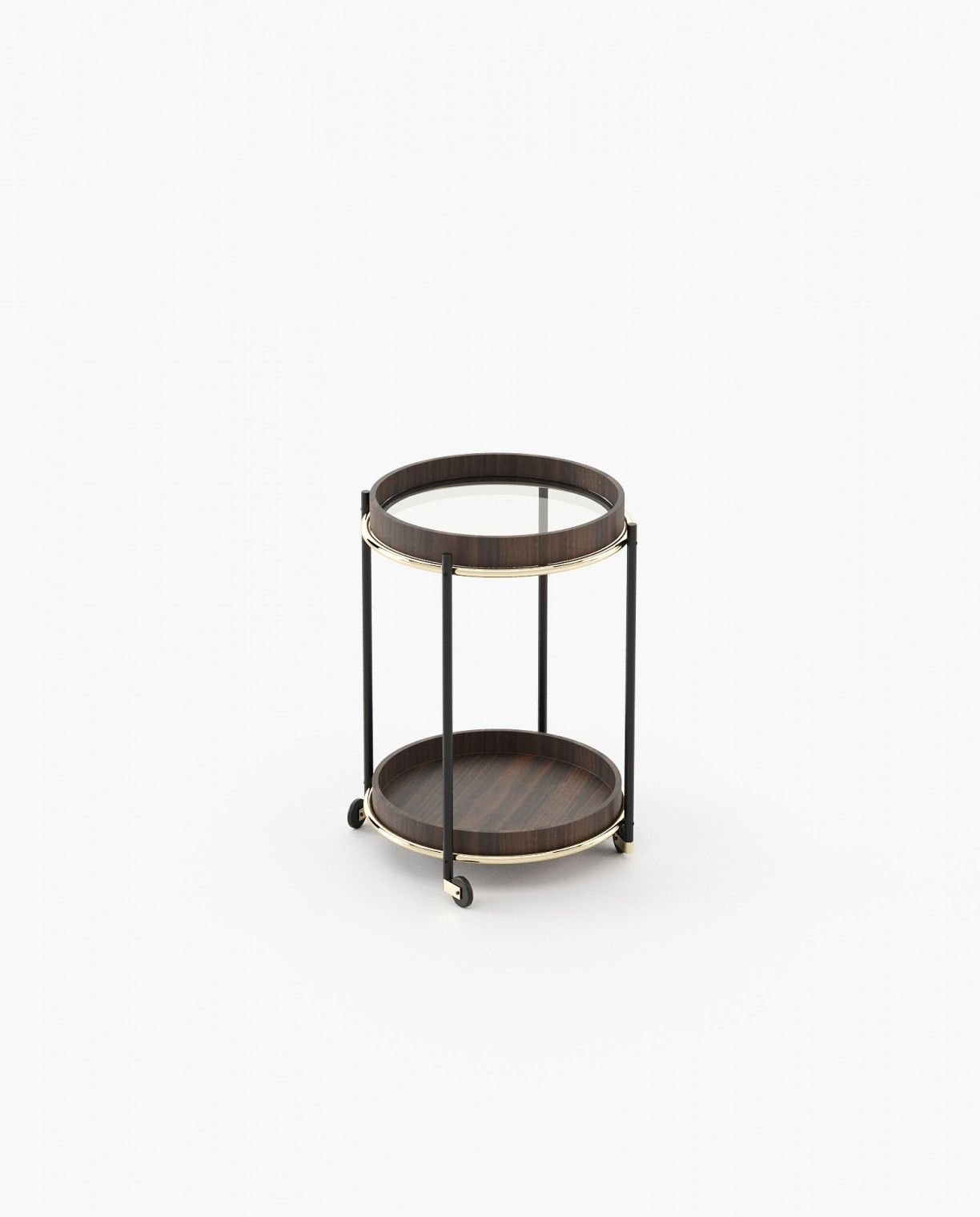 Laskasas RILEY Nest & Side Table Smoked Eucalyptus Veneer Matte - Araco Interiors