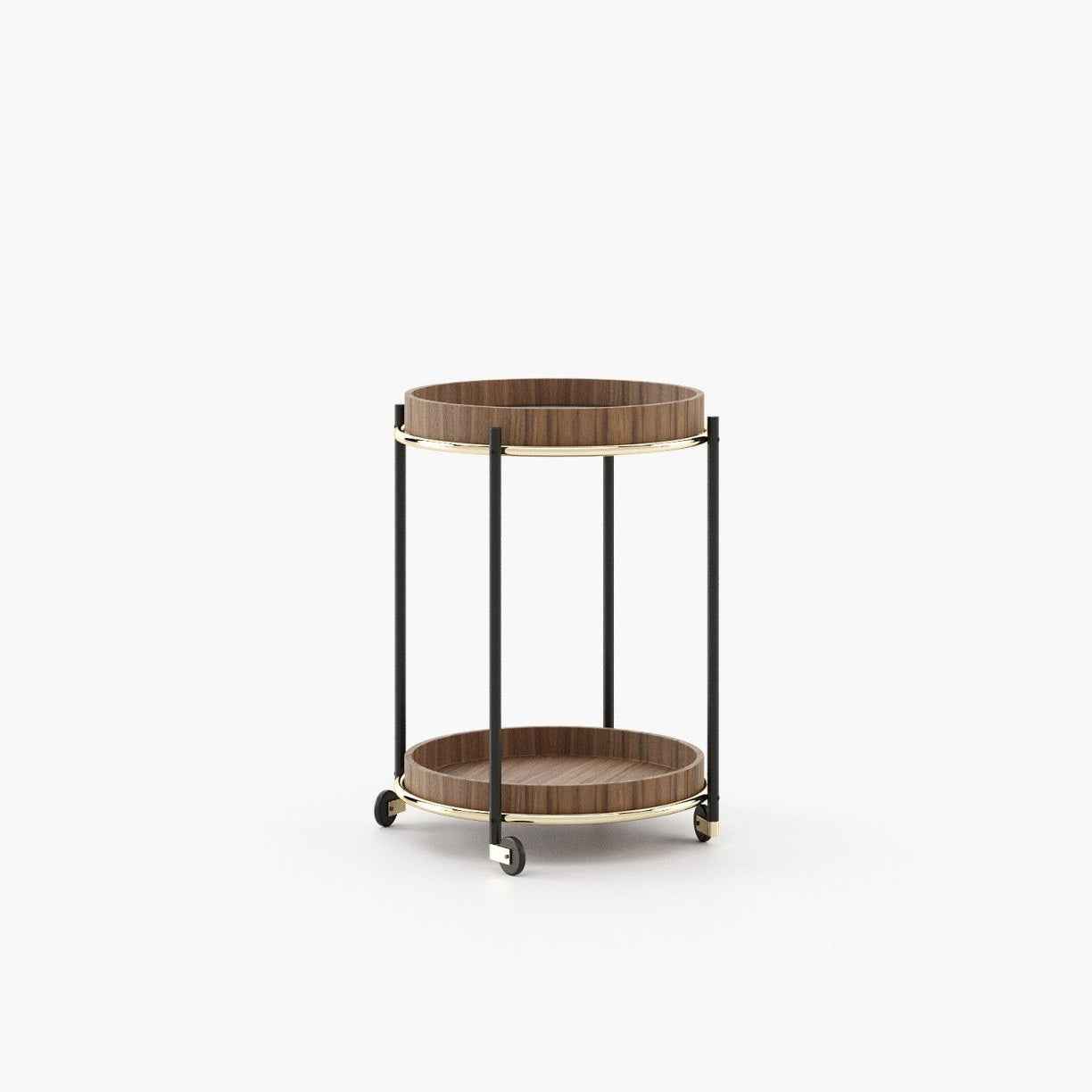 Laskasas RILEY Nest & Side Table Walnut Veneer Matte - Araco Interiors
