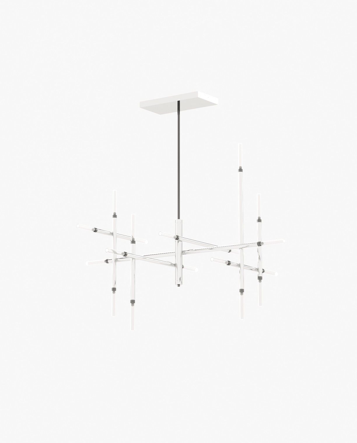 Laskasas ROBERT Ceiling Light Polished Stainless Steel - Araco Interiors