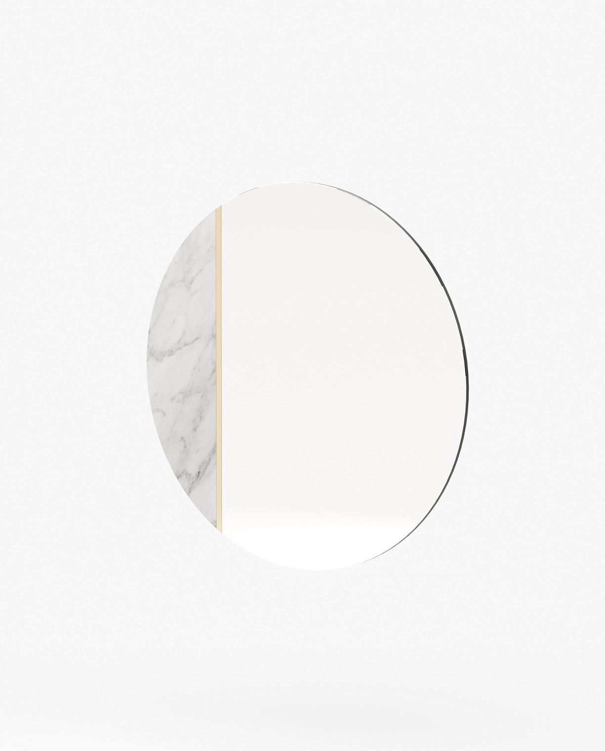 Laskasas ROSANE Mirror Carrara Marble - Araco Interiors