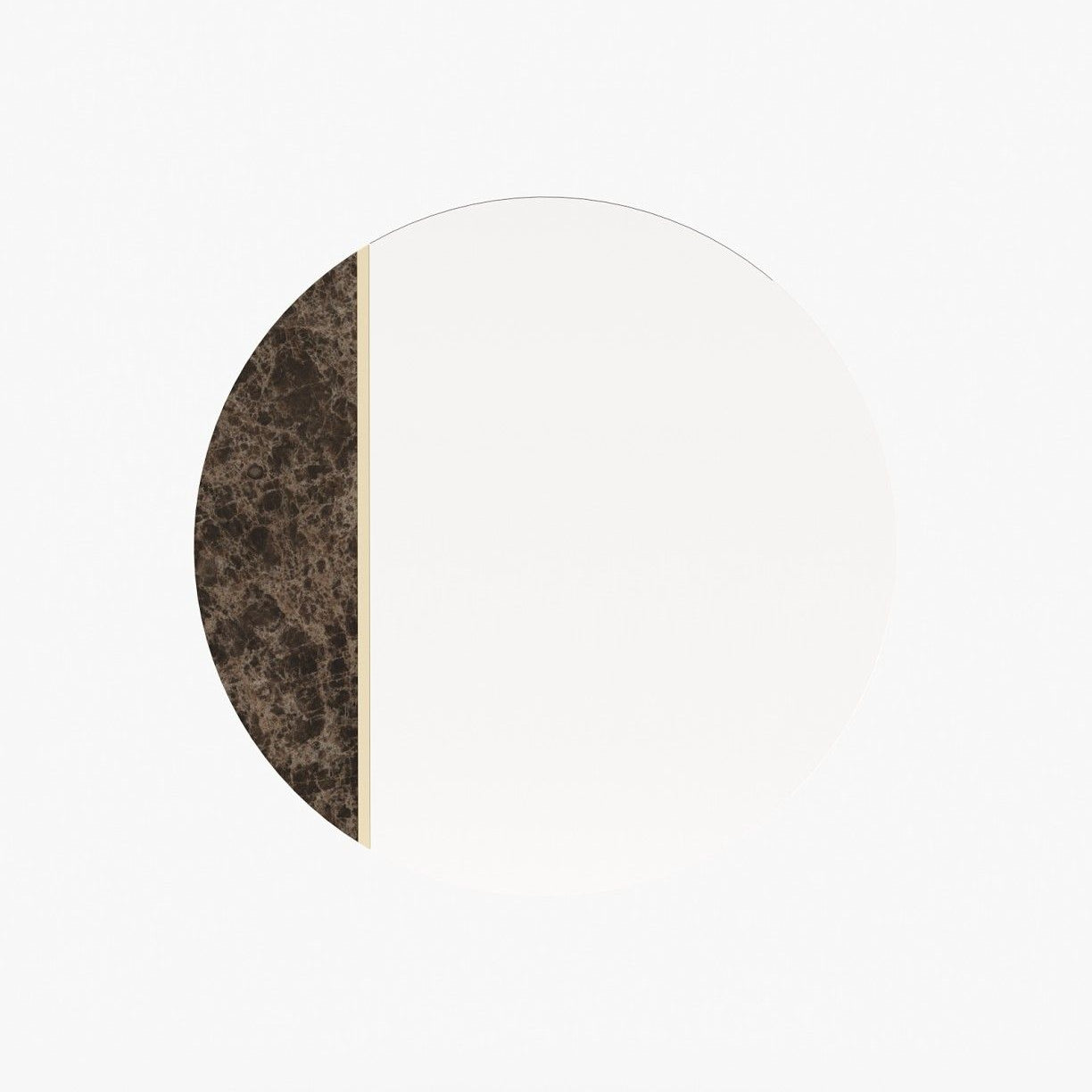 Laskasas ROSANE Mirror Emperador Dark Polished Marble - Araco Interiors
