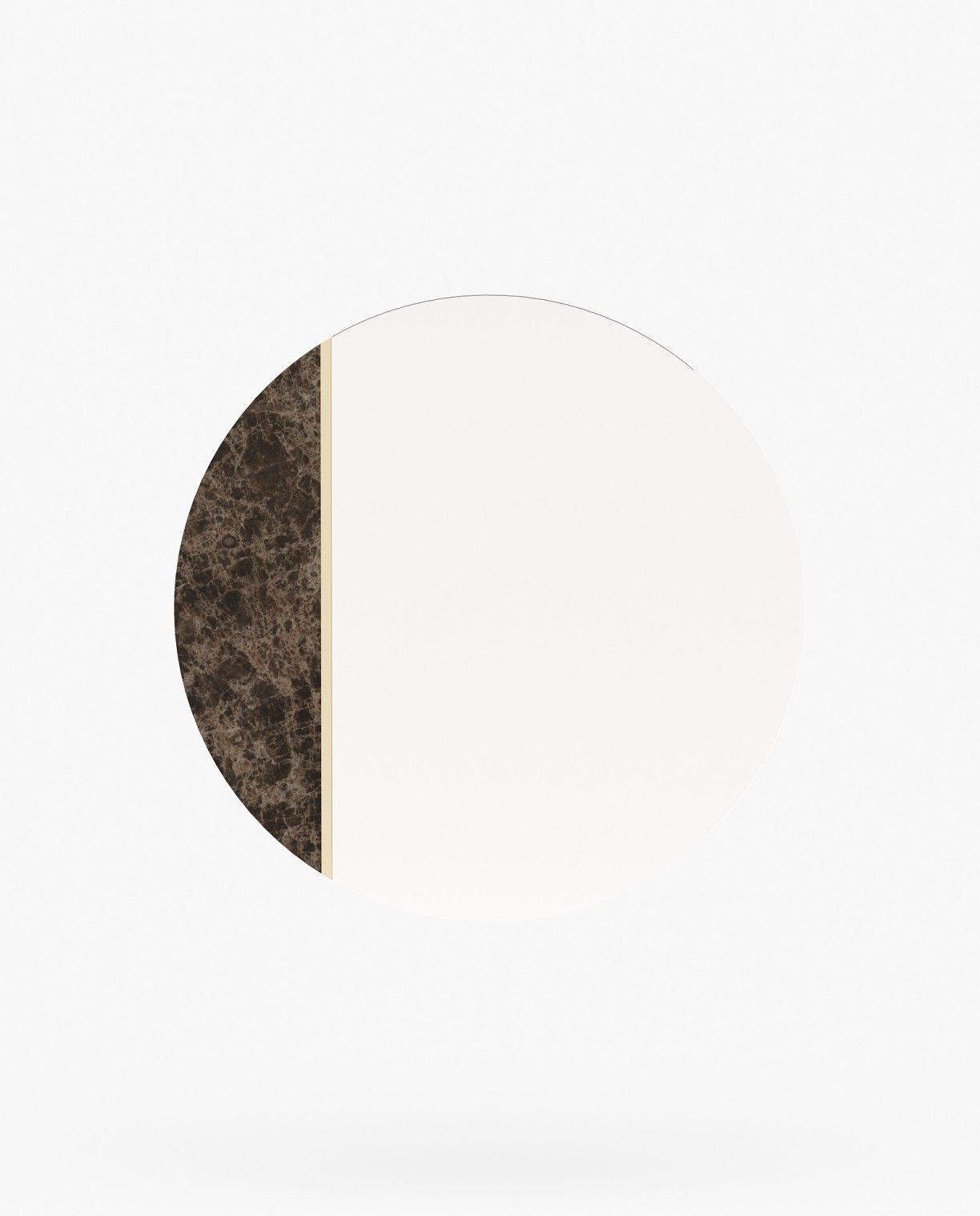 Laskasas ROSANE Mirror Emperador Dark Polished Marble - Araco Interiors
