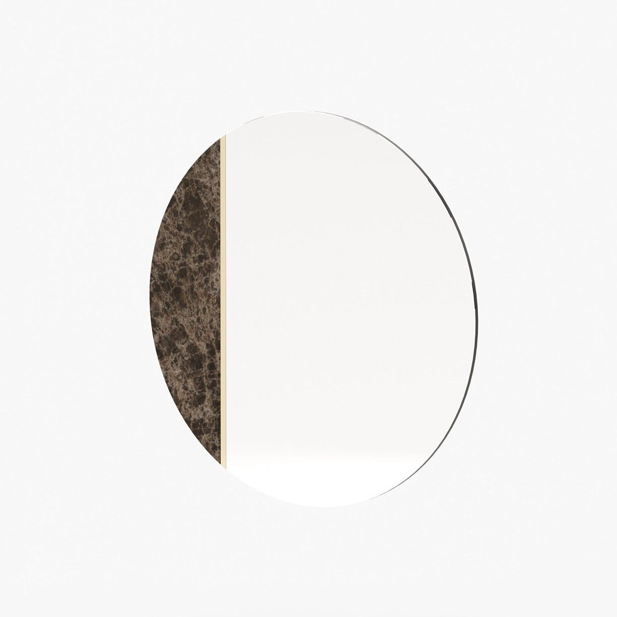 Laskasas ROSANE Mirror Emperador Dark Polished Marble - Araco Interiors