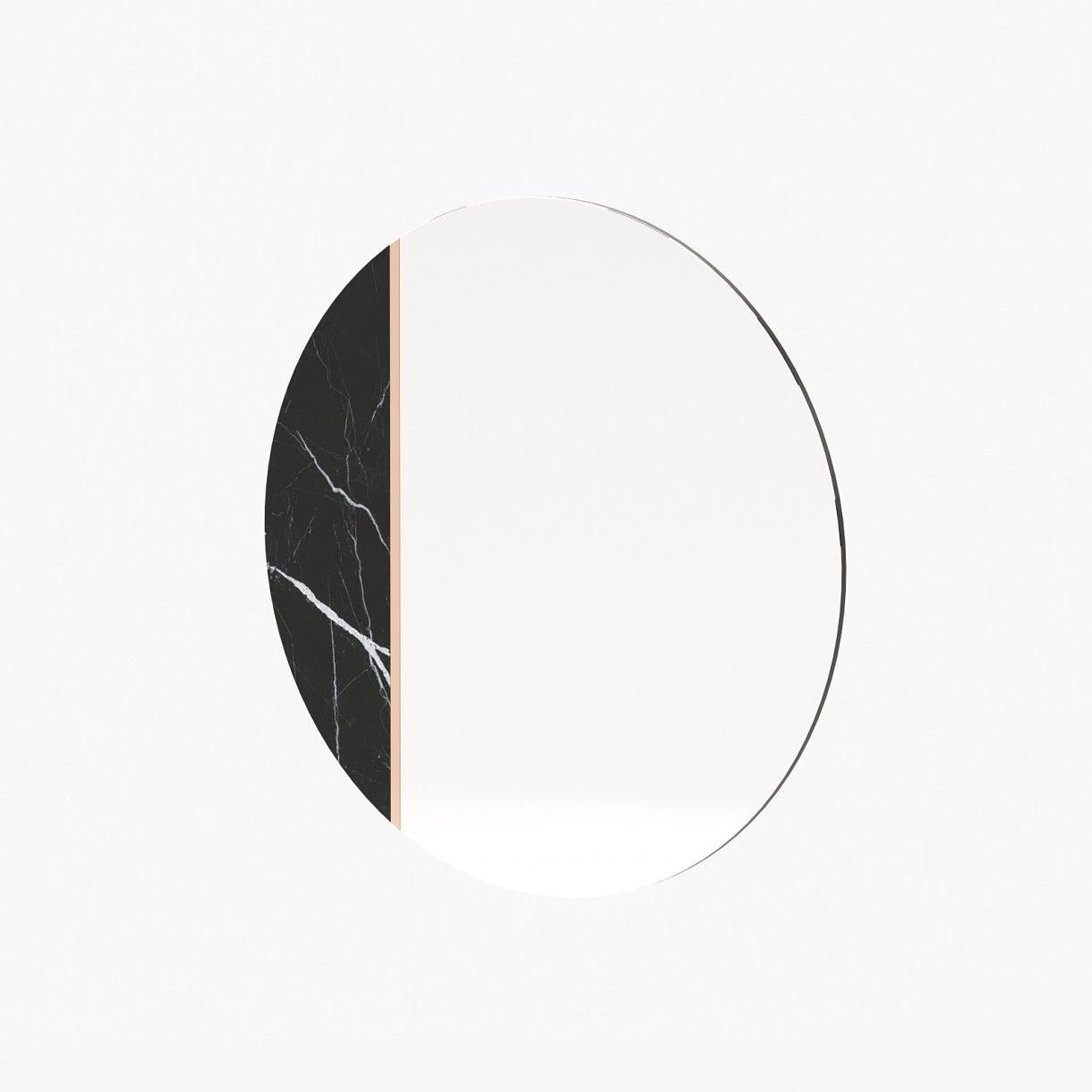Laskasas ROSANE Mirror Nero Marquina Polished Marble - Araco Interiors