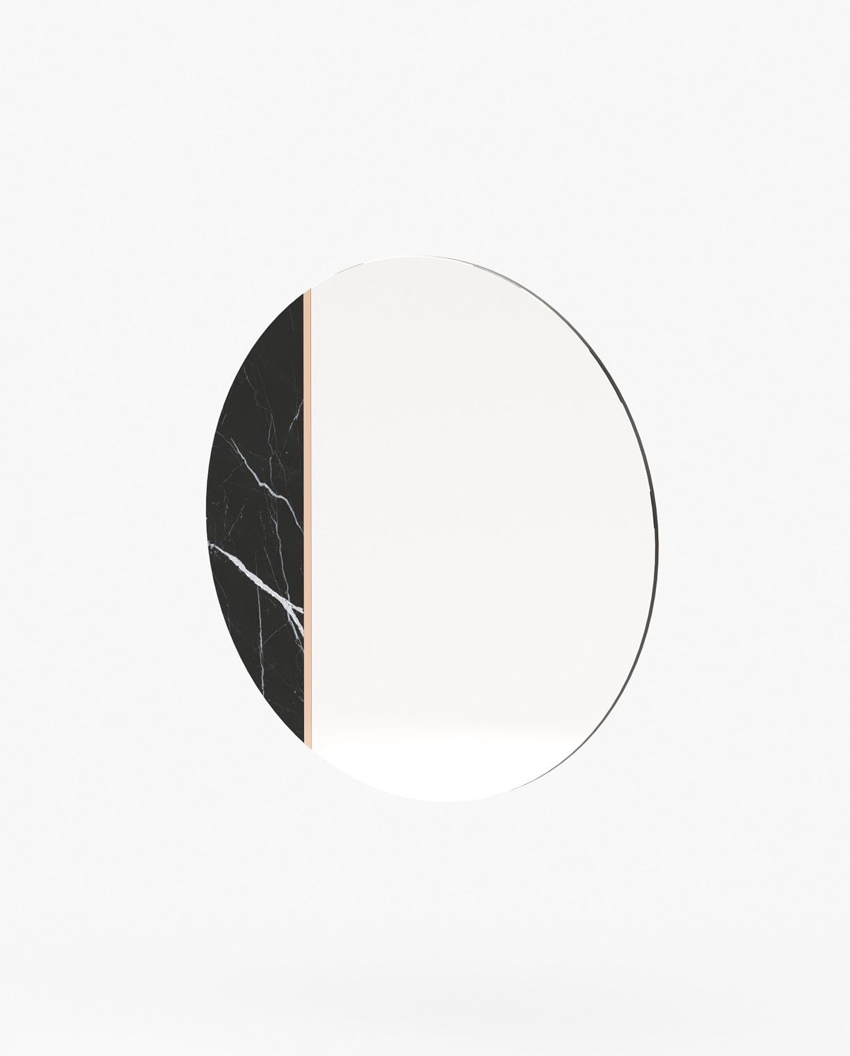 Laskasas ROSANE Mirror Nero Marquina Polished Marble - Araco Interiors
