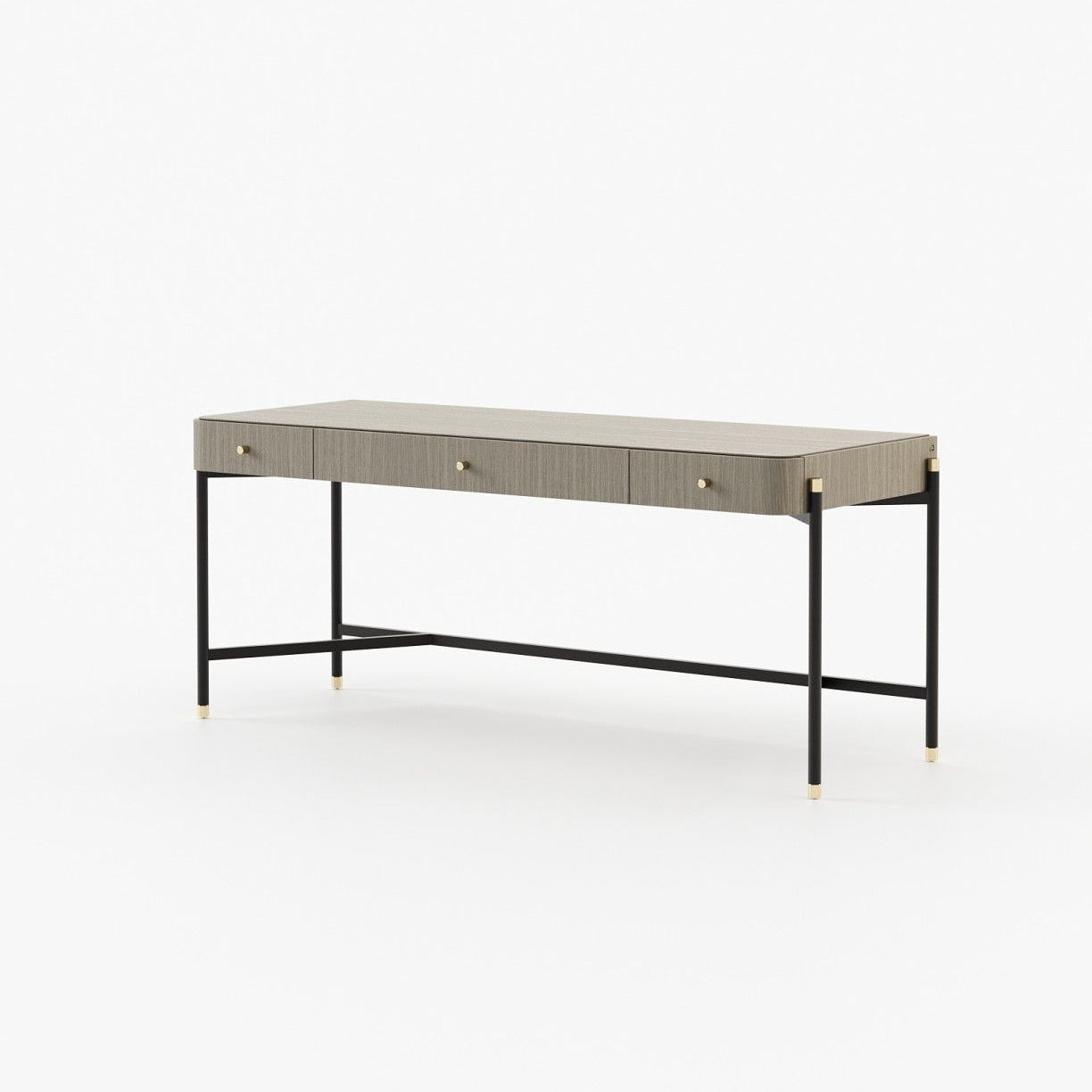 Laskasas ROSIE Desk Aged Oak Veneer Matte - Araco Interiors