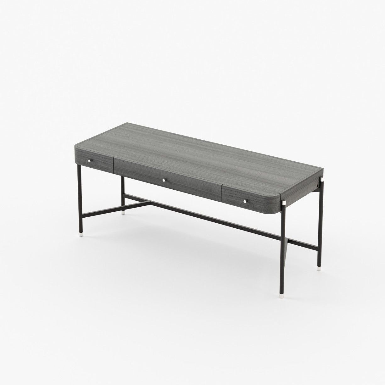 Laskasas ROSIE Desk Grey Eucalyptus Veneer Matte - Araco Interiors