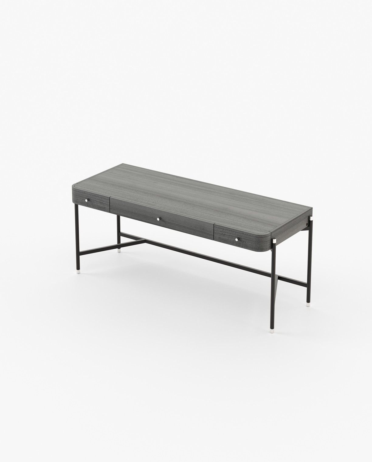 Laskasas ROSIE Desk Grey Eucalyptus Veneer Matte - Araco Interiors
