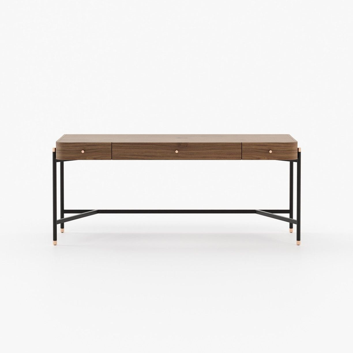 Laskasas ROSIE Desk Walnut Veneer Matte - Araco Interiors