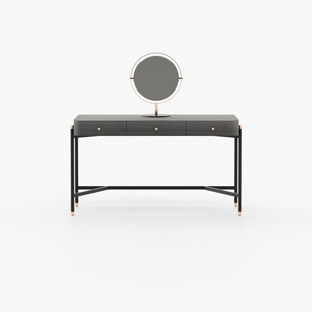 Laskasas ROSIE Dressing Table Grey Eucalyptus Veneer Matte - Araco Interiors