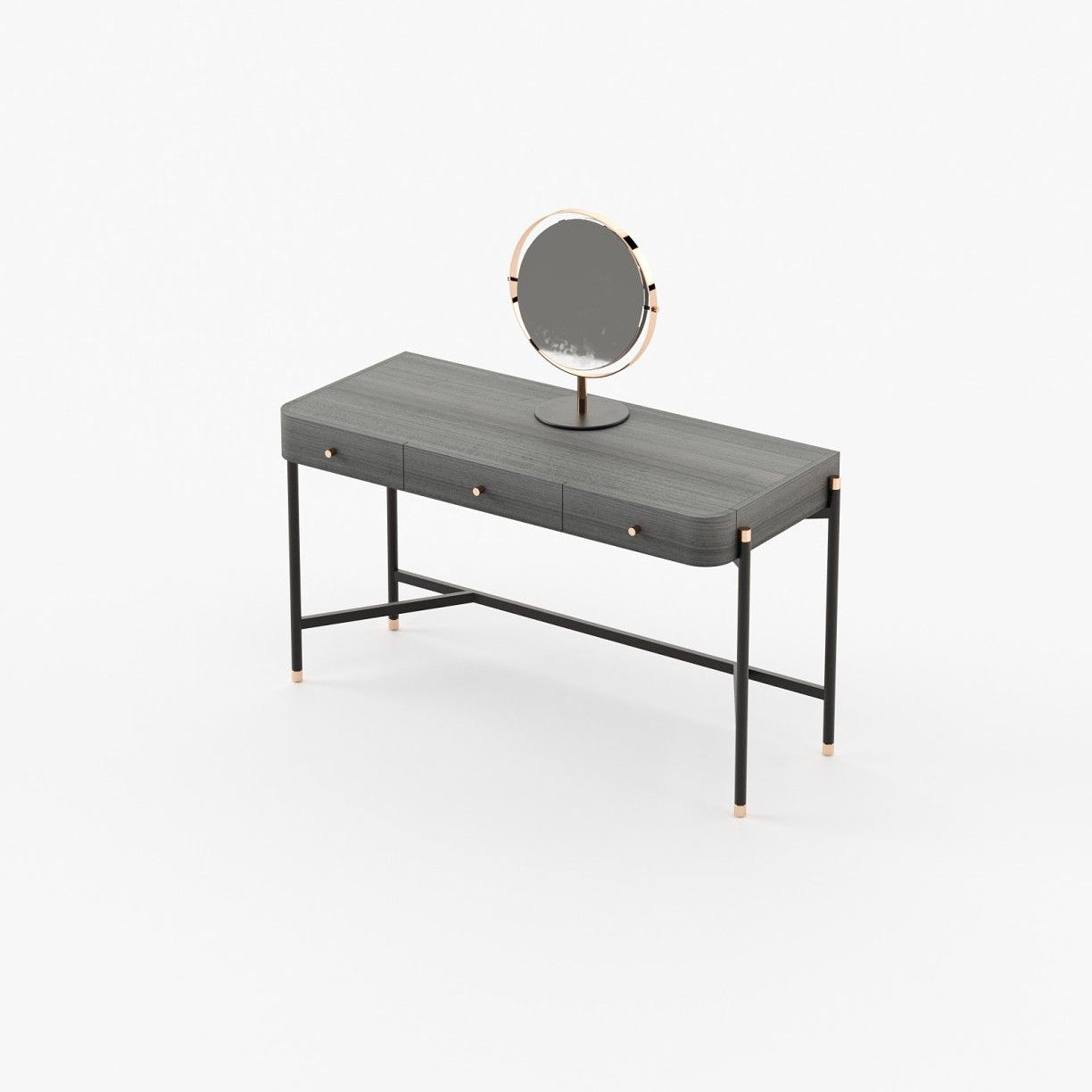 Laskasas ROSIE Dressing Table Grey Eucalyptus Veneer Matte - Araco Interiors