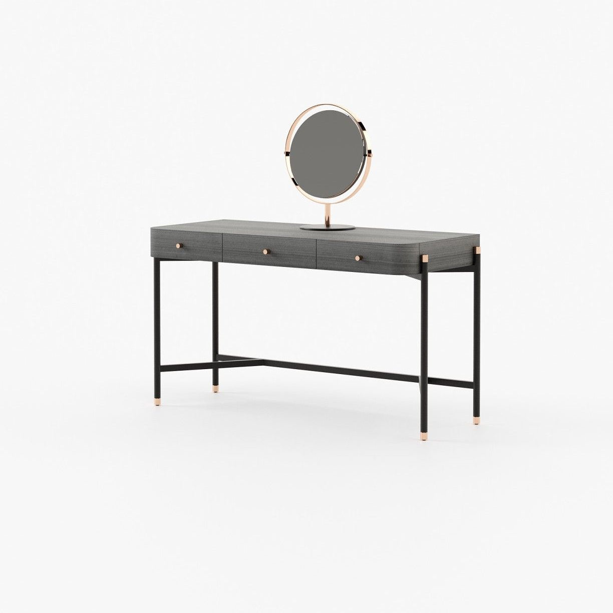 Laskasas ROSIE Dressing Table Grey Eucalyptus Veneer Matte - Araco Interiors