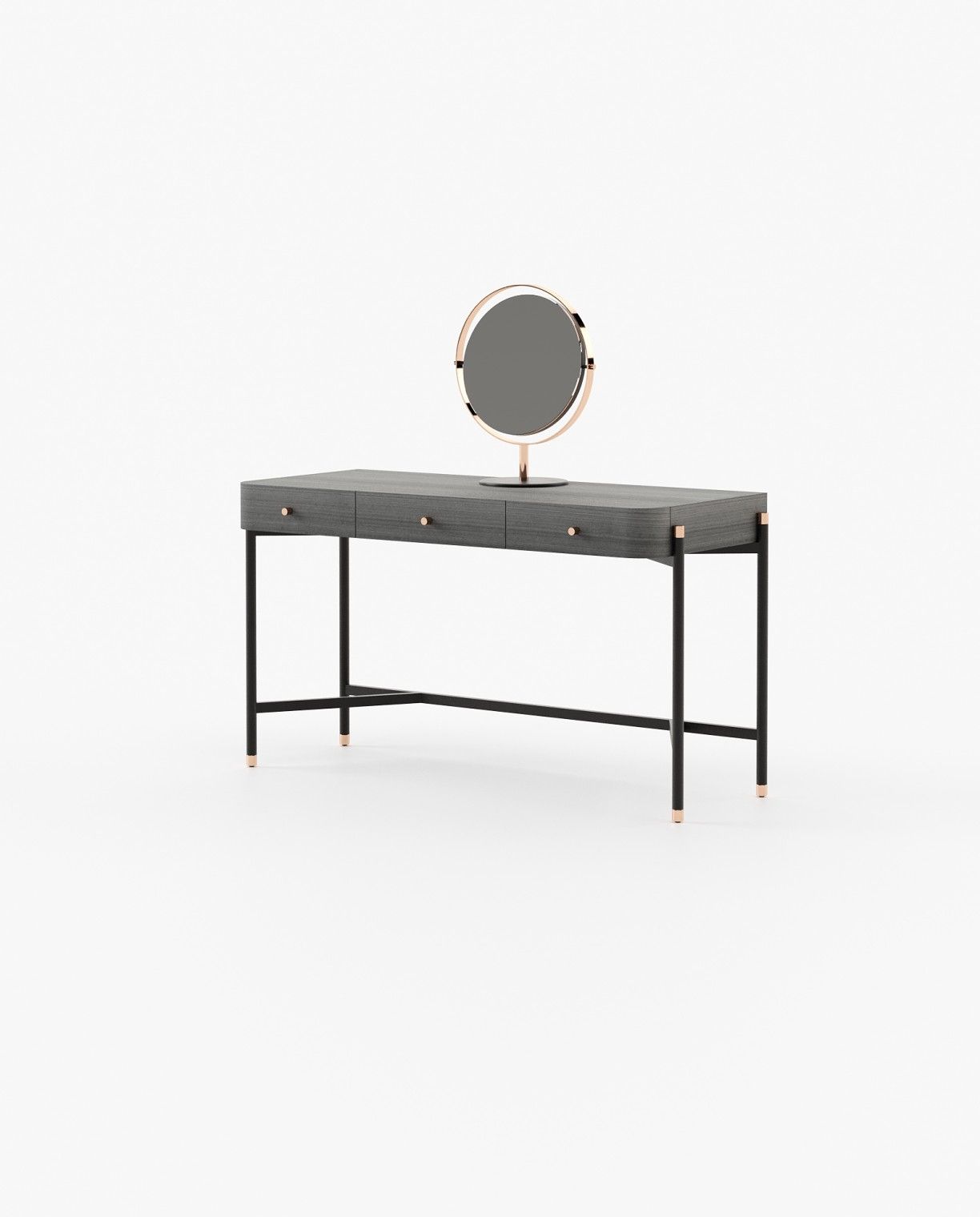 Laskasas ROSIE Dressing Table Grey Eucalyptus Veneer Matte - Araco Interiors