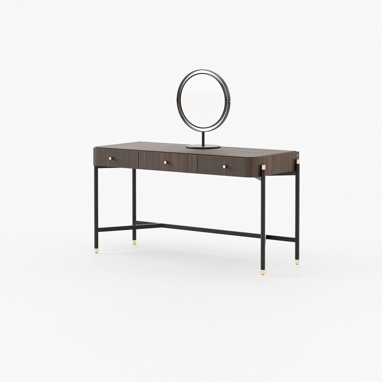 Laskasas ROSIE Dressing Table Smoked Eucalyptus Veneer Matte - Araco Interiors