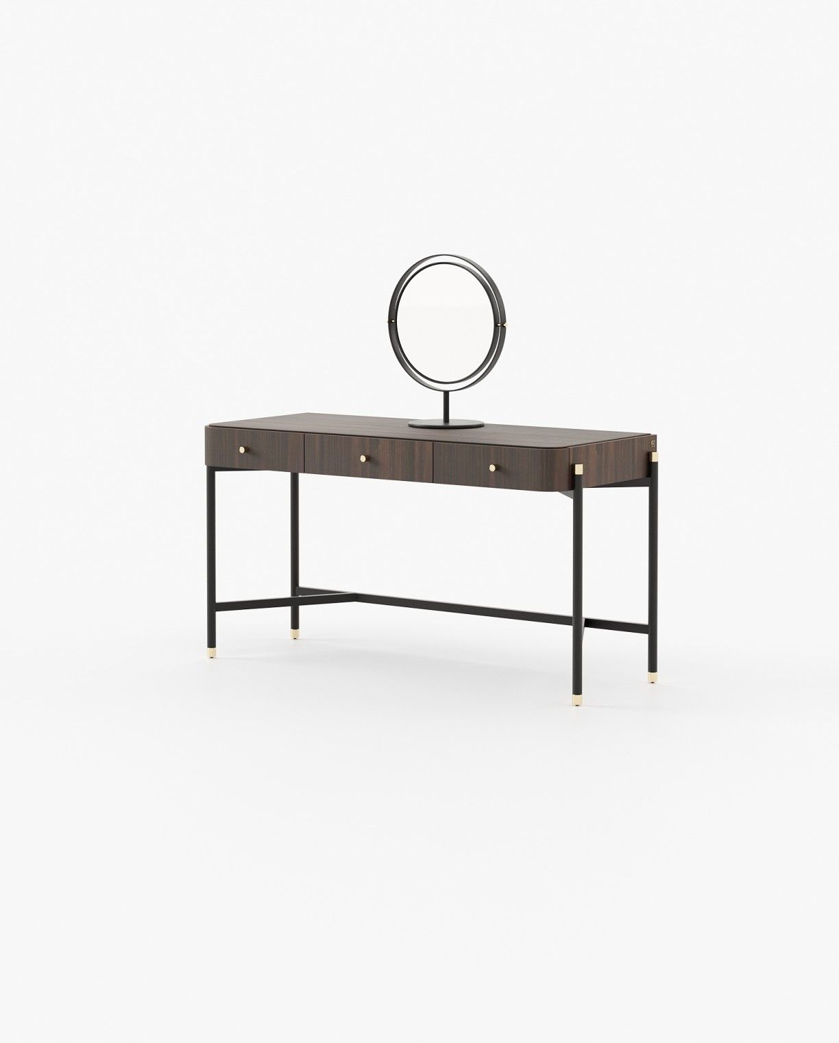 Laskasas ROSIE Dressing Table Smoked Eucalyptus Veneer Matte - Araco Interiors