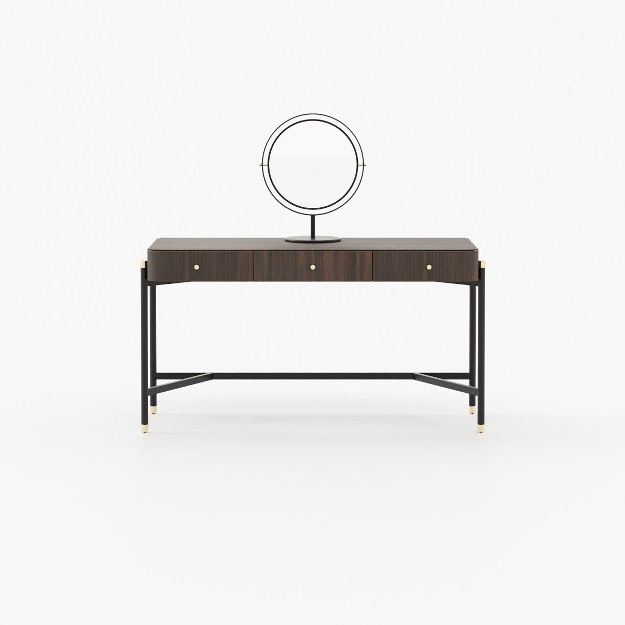 Laskasas ROSIE Dressing Table Smoked Eucalyptus Veneer Matte - Araco Interiors