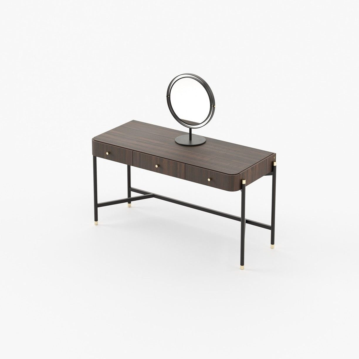 Laskasas ROSIE Dressing Table Smoked Eucalyptus Veneer Matte - Araco Interiors