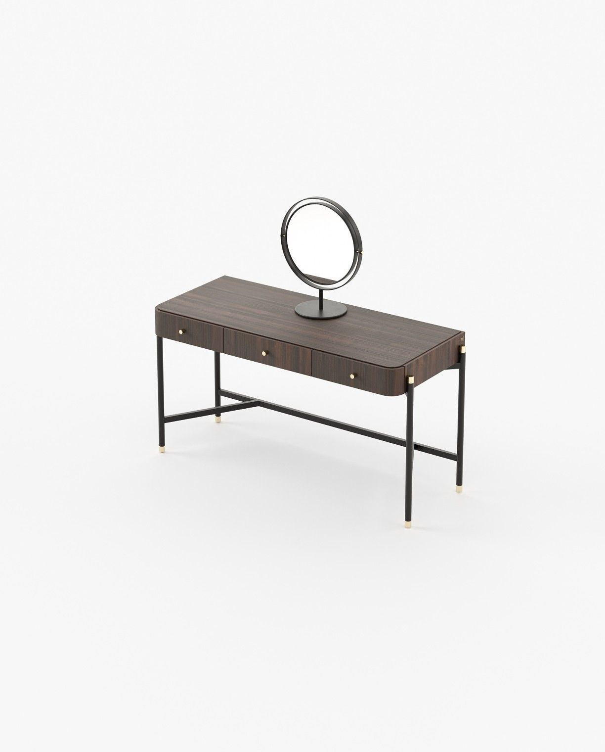 Laskasas ROSIE Dressing Table Smoked Eucalyptus Veneer Matte - Araco Interiors