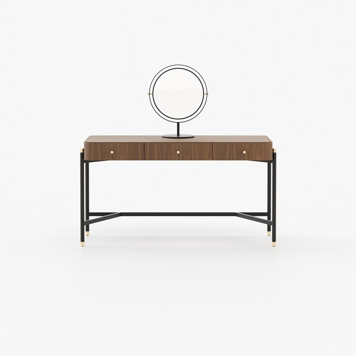 Laskasas ROSIE Dressing Table Walnut Veneer Matte - Araco Interiors