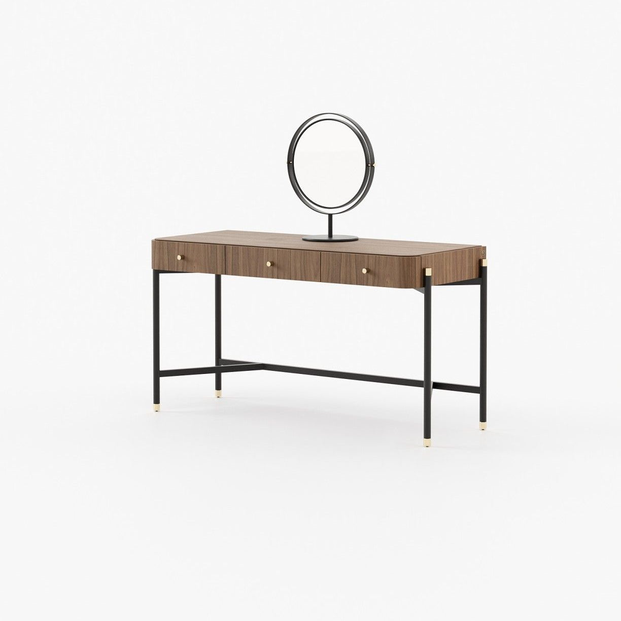 Laskasas ROSIE Dressing Table Walnut Veneer Matte - Araco Interiors