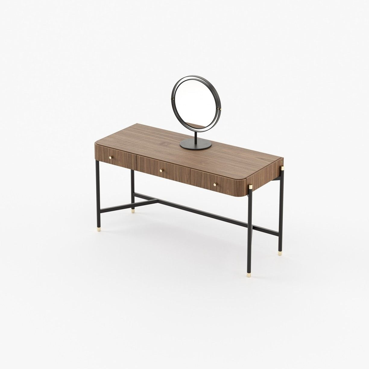 Laskasas ROSIE Dressing Table Walnut Veneer Matte - Araco Interiors