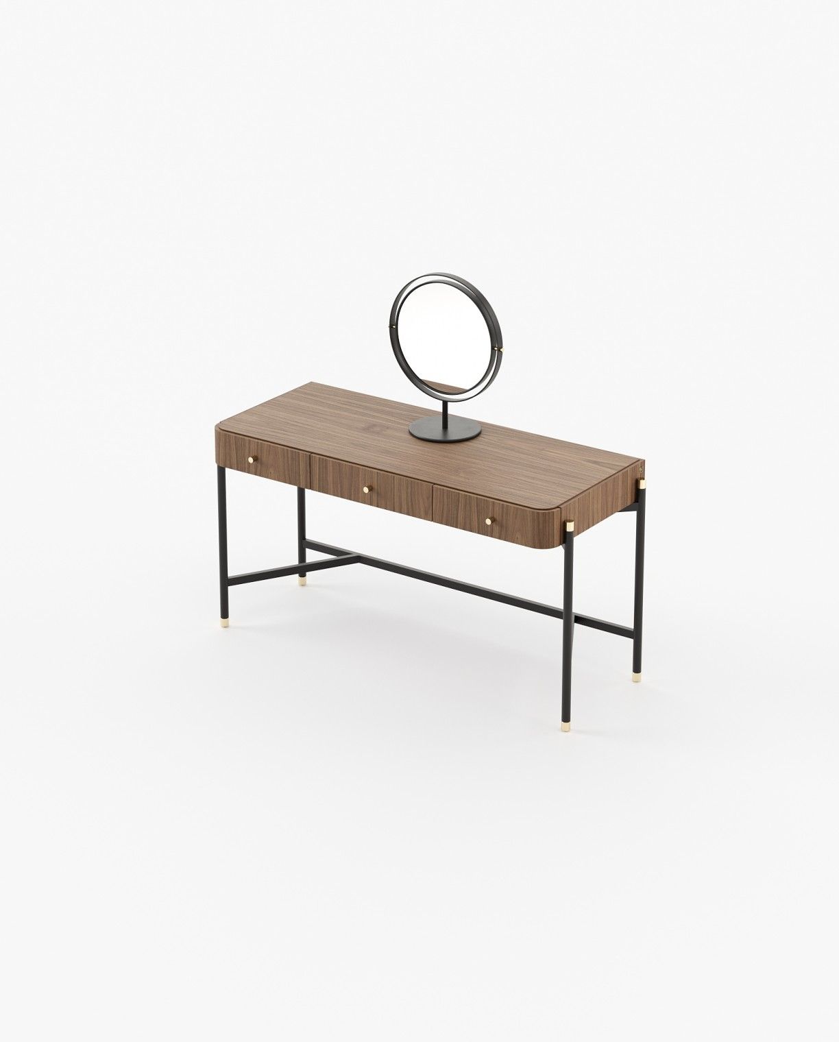 Laskasas ROSIE Dressing Table Walnut Veneer Matte - Araco Interiors