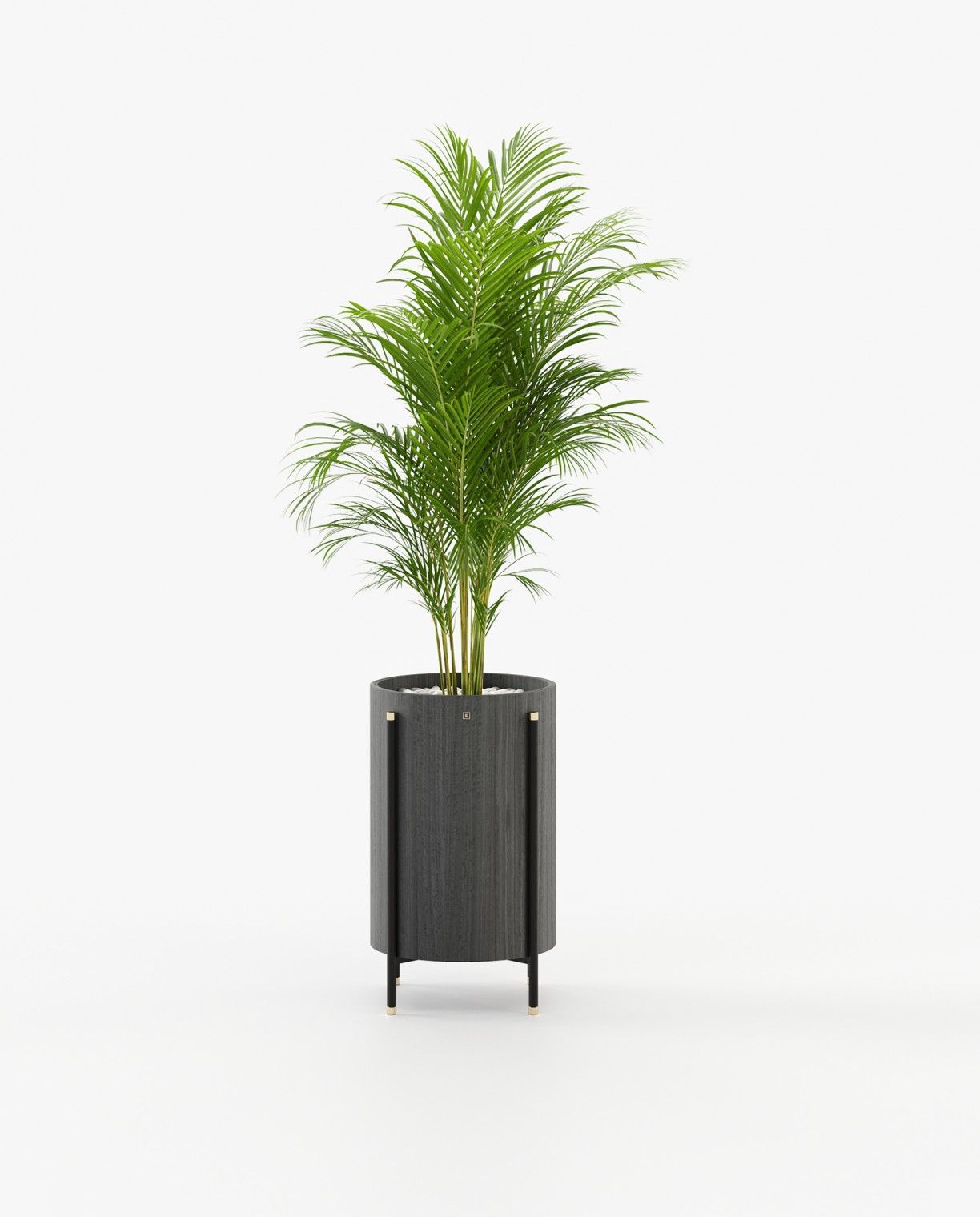 Laskasas ROSIE Planter & Pot Grey Eucalyptus Veneer Matte - Araco Interiors