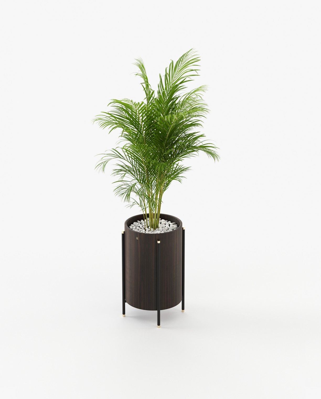 Laskasas ROSIE Planter & Pot Smoked Eucalyptus Veneer Matte - Araco Interiors