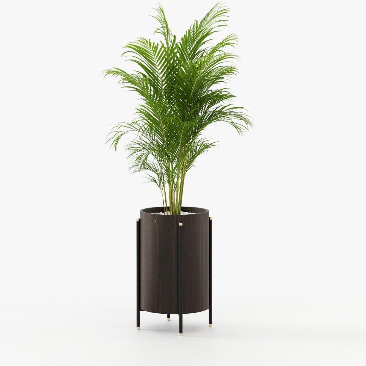 Laskasas ROSIE Planter & Pot Smoked Eucalyptus Veneer Matte - Araco Interiors