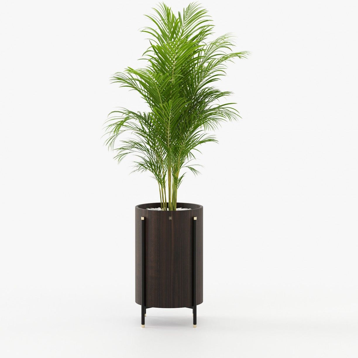 Laskasas ROSIE Planter & Pot Smoked Eucalyptus Veneer Matte - Araco Interiors