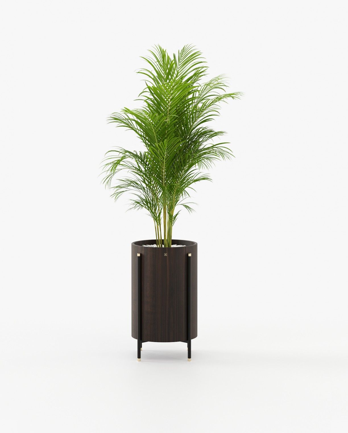 Laskasas ROSIE Planter & Pot Smoked Eucalyptus Veneer Matte - Araco Interiors