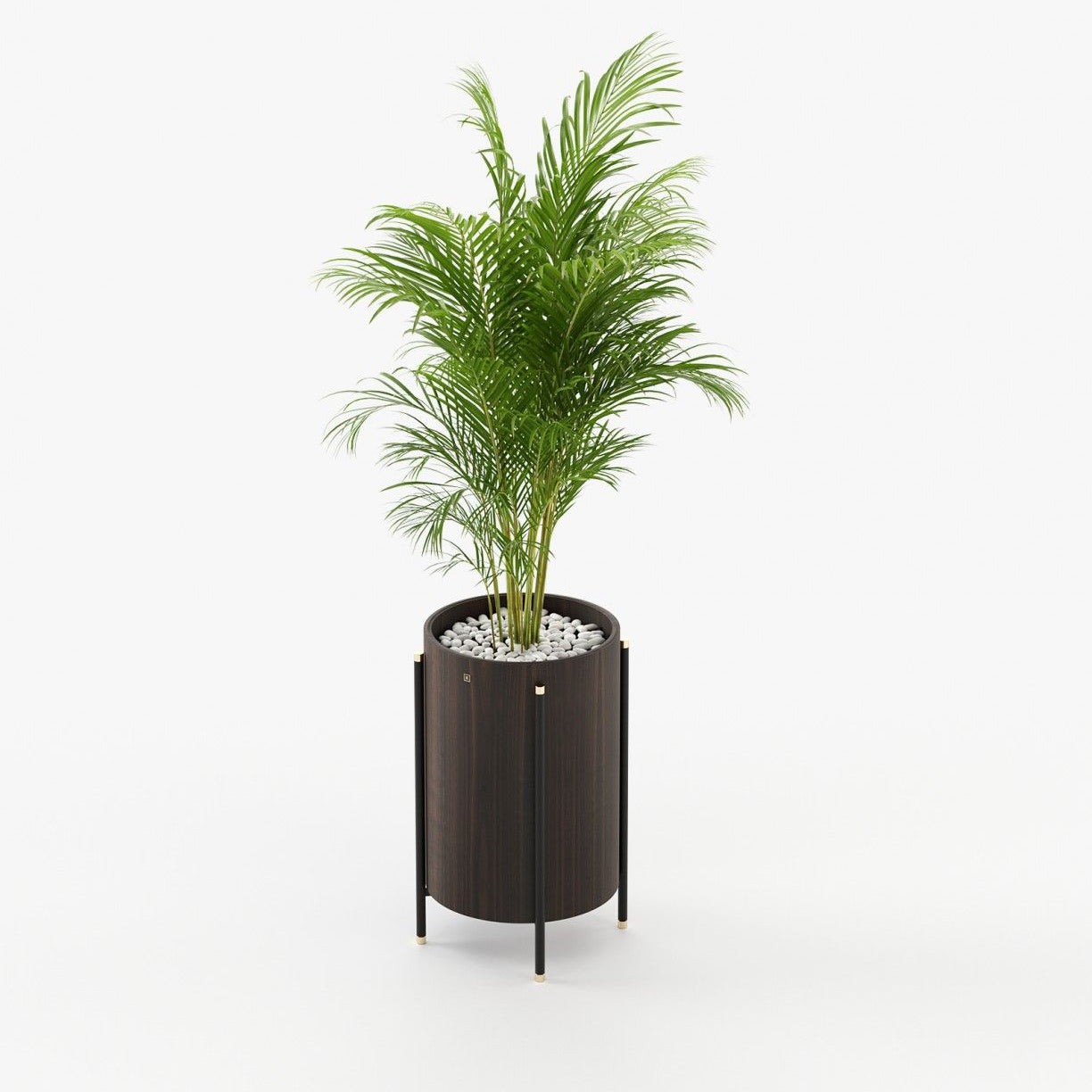 Laskasas ROSIE Planter & Pot Smoked Eucalyptus Veneer Matte - Araco Interiors