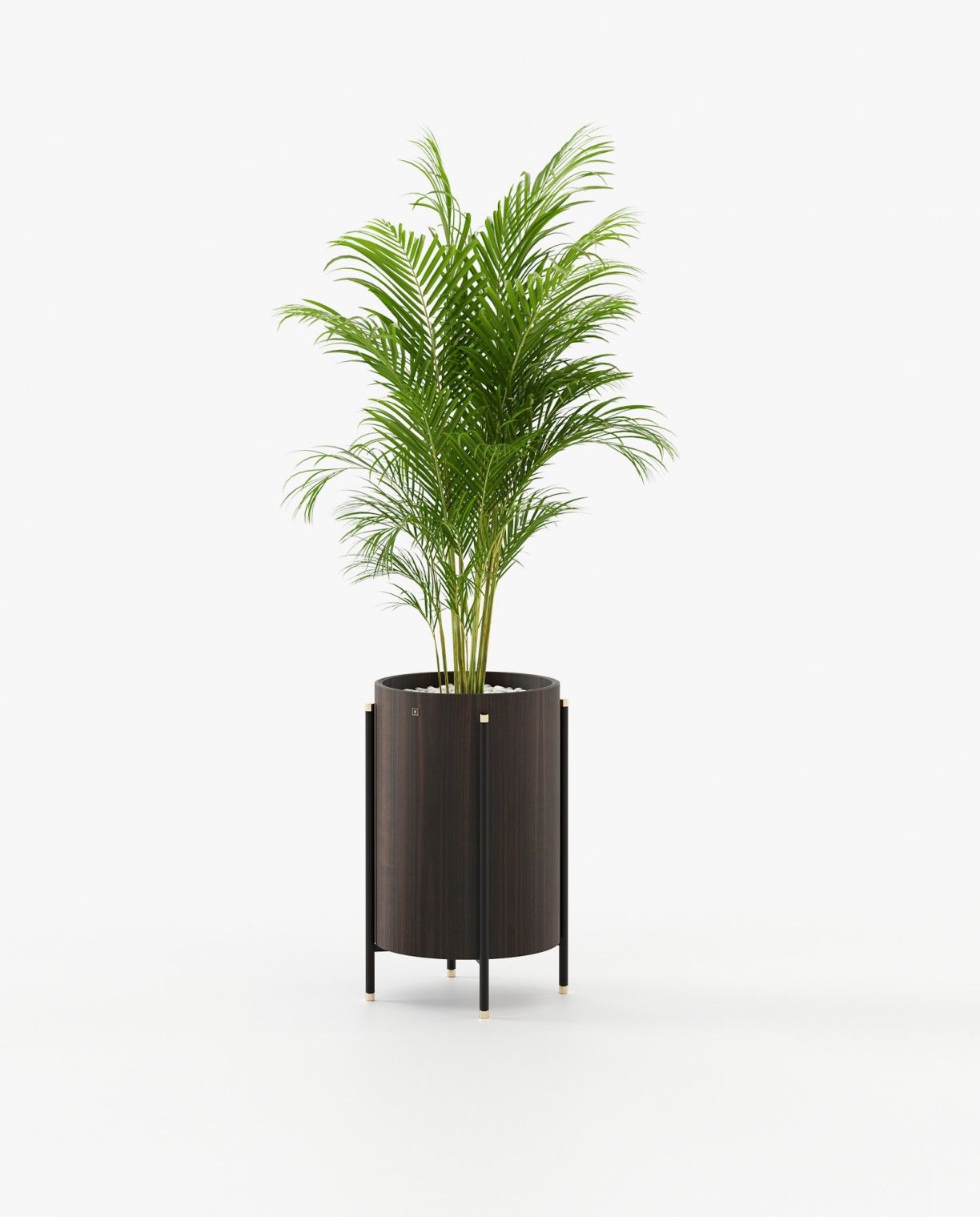 Laskasas ROSIE Planter & Pot Smoked Eucalyptus Veneer Matte - Araco Interiors