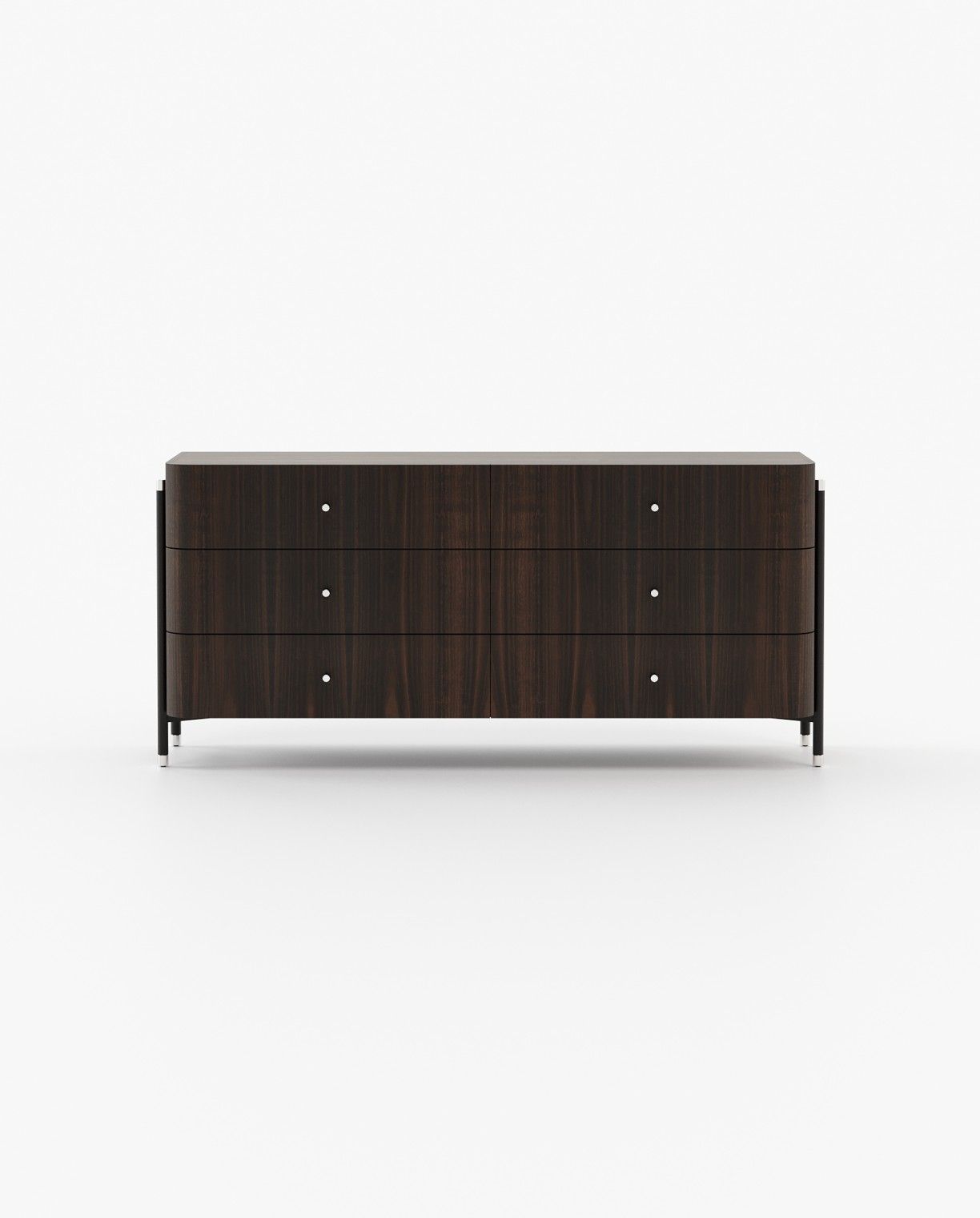 Laskasas ROSIE Set of 6 Chest of Drawers Smoked Eucalyptus Veneer Matte - Araco Interiors