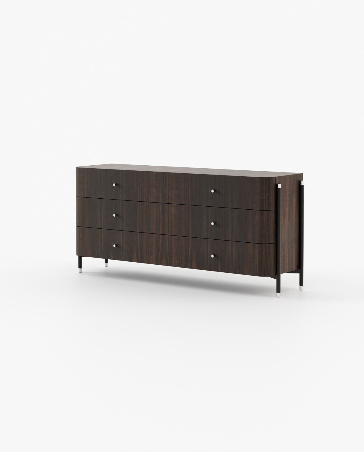 Laskasas ROSIE Set of 6 Chest of Drawers Smoked Eucalyptus Veneer Matte - Araco Interiors