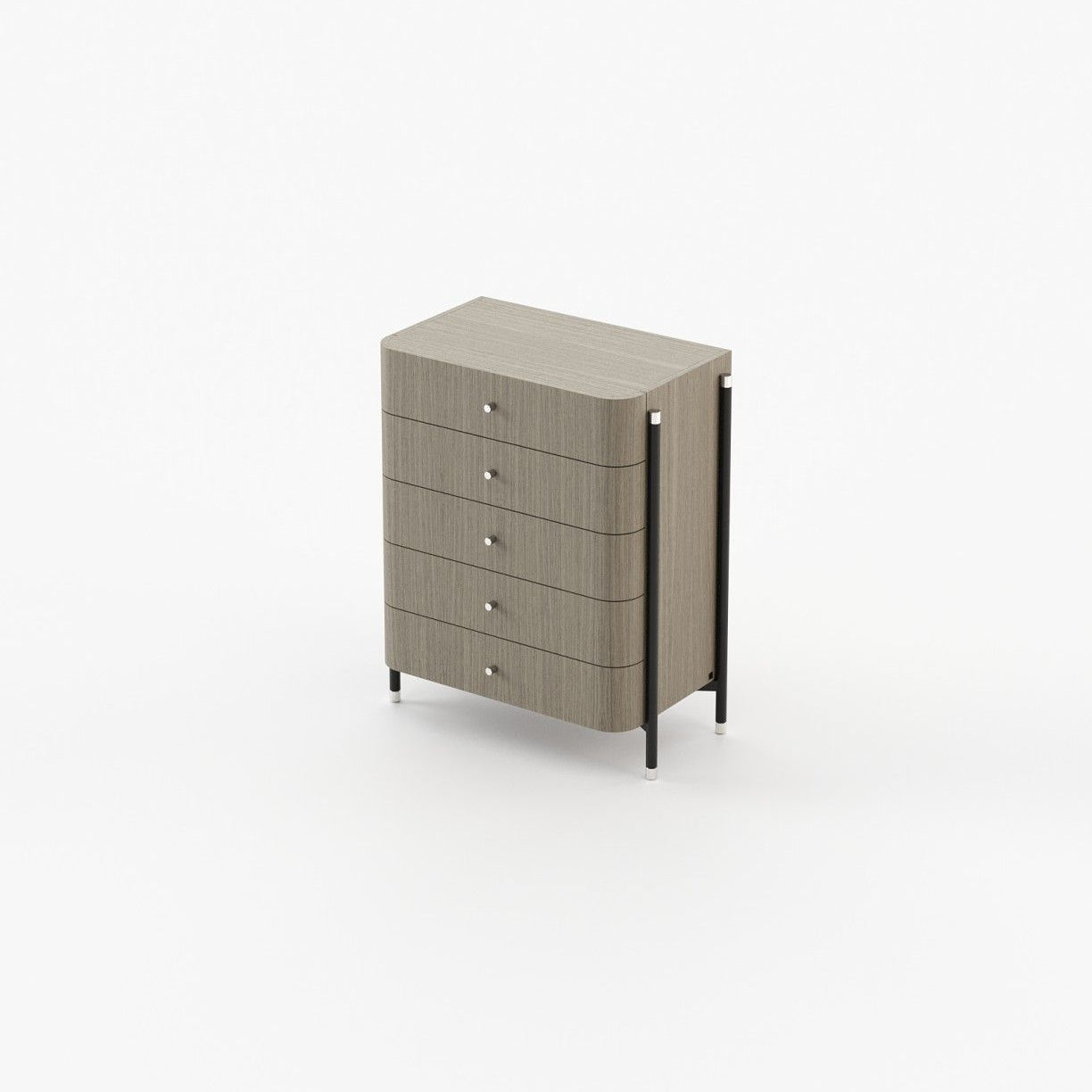 Laskasas ROSIE Tallboy Chest of Drawers Aged Oak Veneer Matte - Araco Interiors