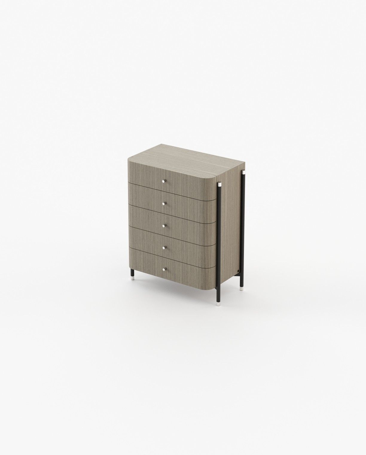 Laskasas ROSIE Tallboy Chest of Drawers Aged Oak Veneer Matte - Araco Interiors