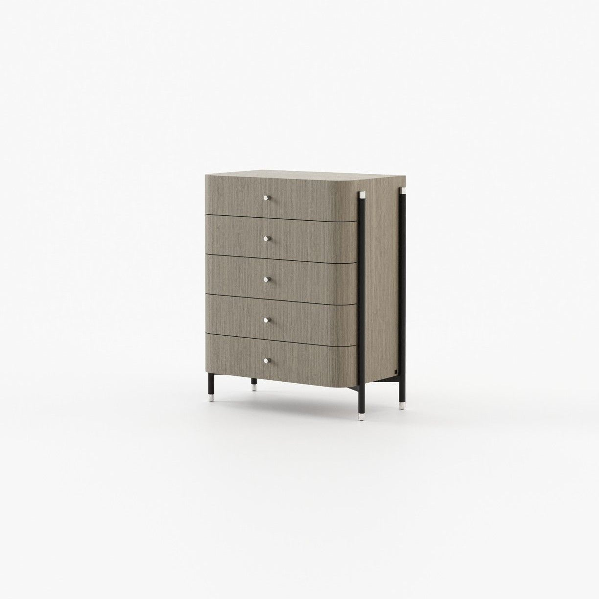 Laskasas ROSIE Tallboy Chest of Drawers Aged Oak Veneer Matte - Araco Interiors