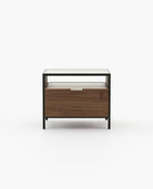 Laskasas ROWLING Bedside Cabinet & Table Walnut Veneer Matte - Araco Interiors